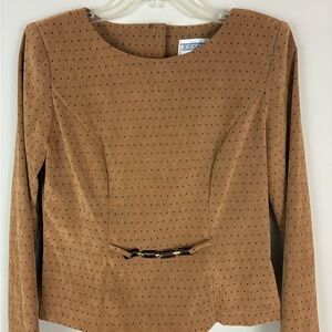 Jessica Howard vintage tan Petite Jacket, size 6